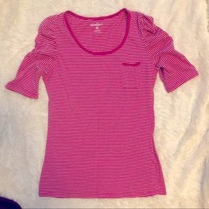🔴3/&10🔴Womens scoop neck striped half sleeve tee